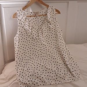 Loft polka dot top